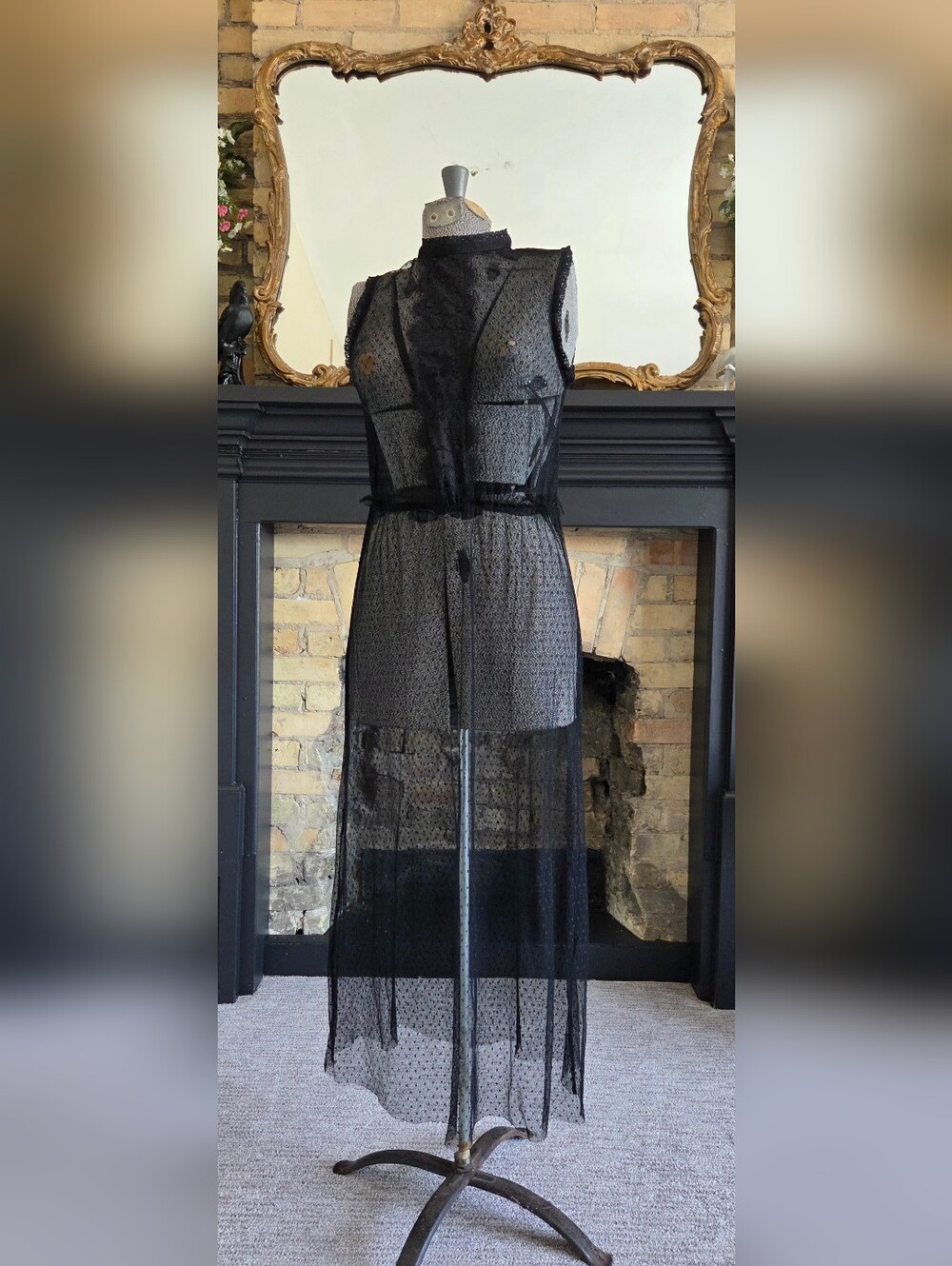 Vintage Clockhouse C&A Sheer Overlay Dress